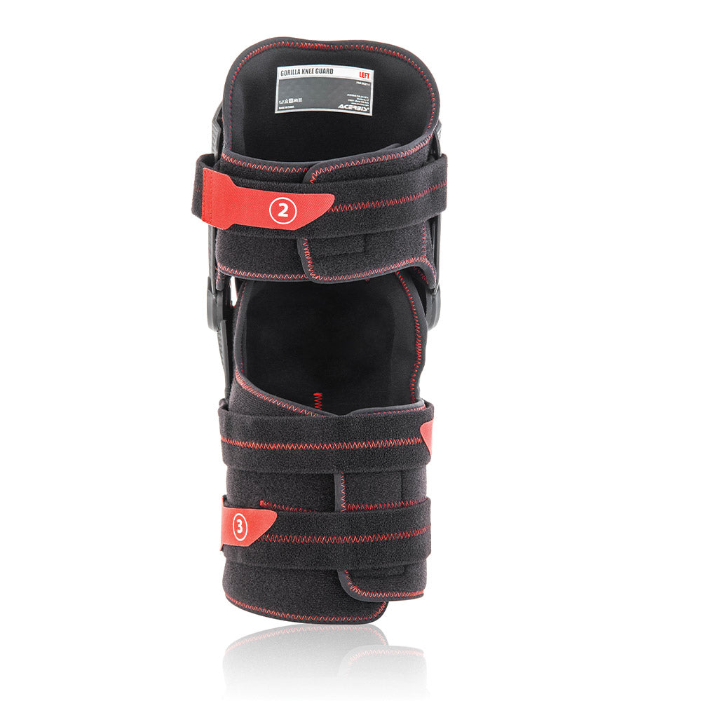 Universal Knee Pad Gorilla - Black/Red