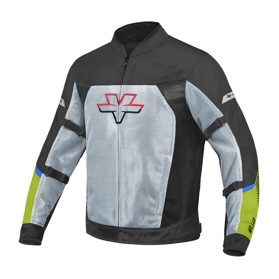 Miller – Street Mesh Riding Jacket With Liners - Fluoroscent Green