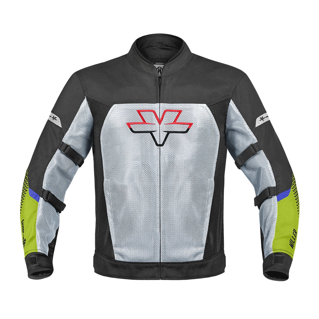 Miller – Street Mesh Riding Jacket With Liners - Fluoroscent Green