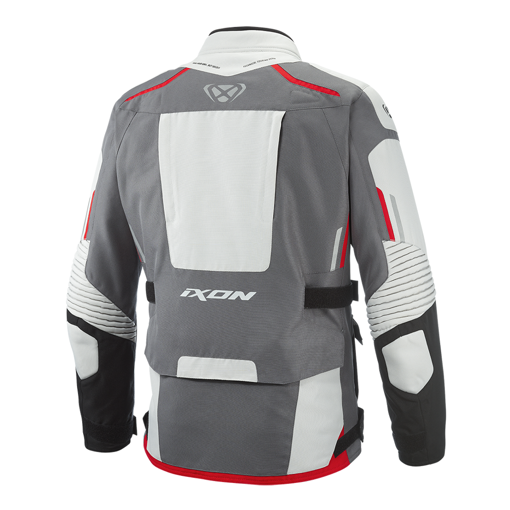 Midgard - All Season Motorcycle Touring Jacket (Grey/Black/Red)