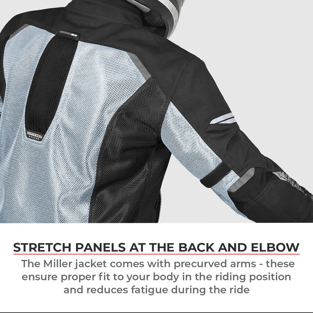 Miller – Street Mesh Riding Jacket With Liners - Black