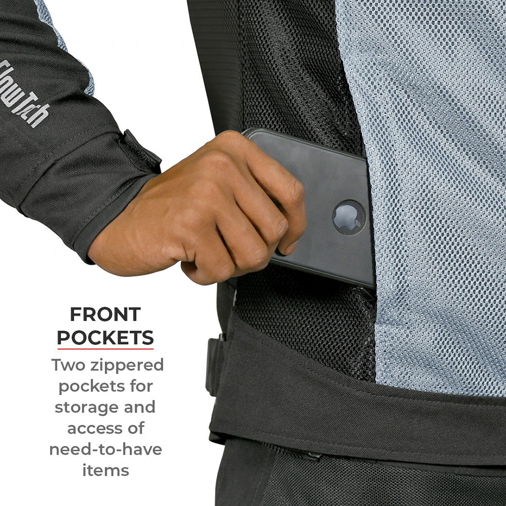 Miller – Street Mesh Riding Jacket With Liners - Black