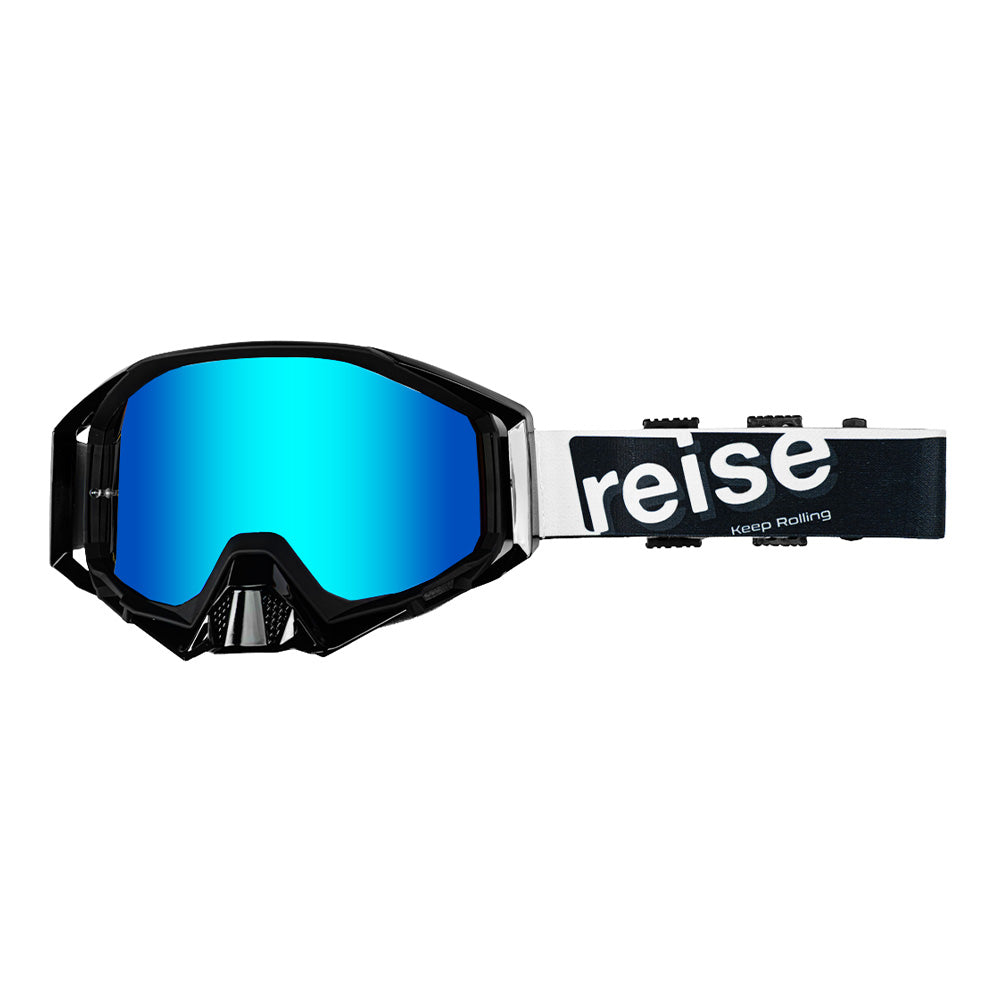 motocross goggles 100 Reise Revver MX Black Off-Road Motorcycle Goggles – ReiseMoto