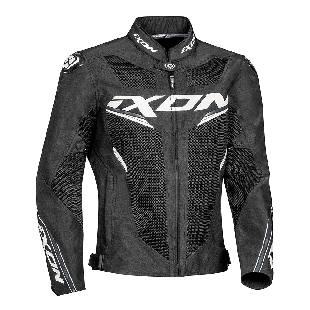 Ixon Draco Black/White Motorcycle Jacket – Reise Moto