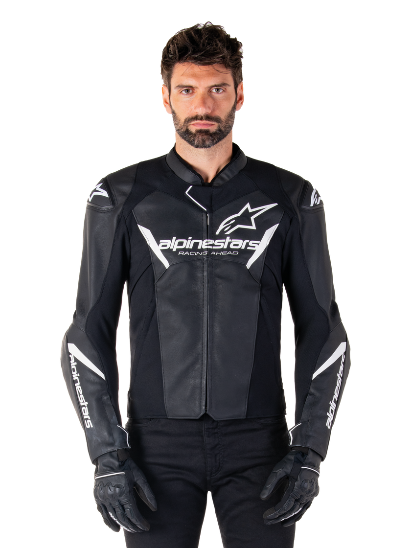 Faster V3 Airflow - Leather Jacket (Black/White)