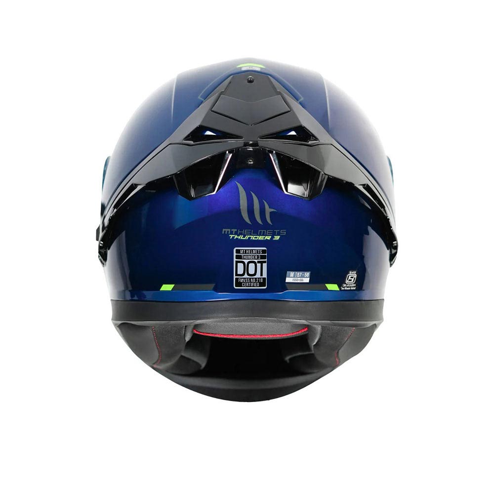 Thunder 3 Pro Solid - Motorcycle Riding Helmet (Gloss Blue)