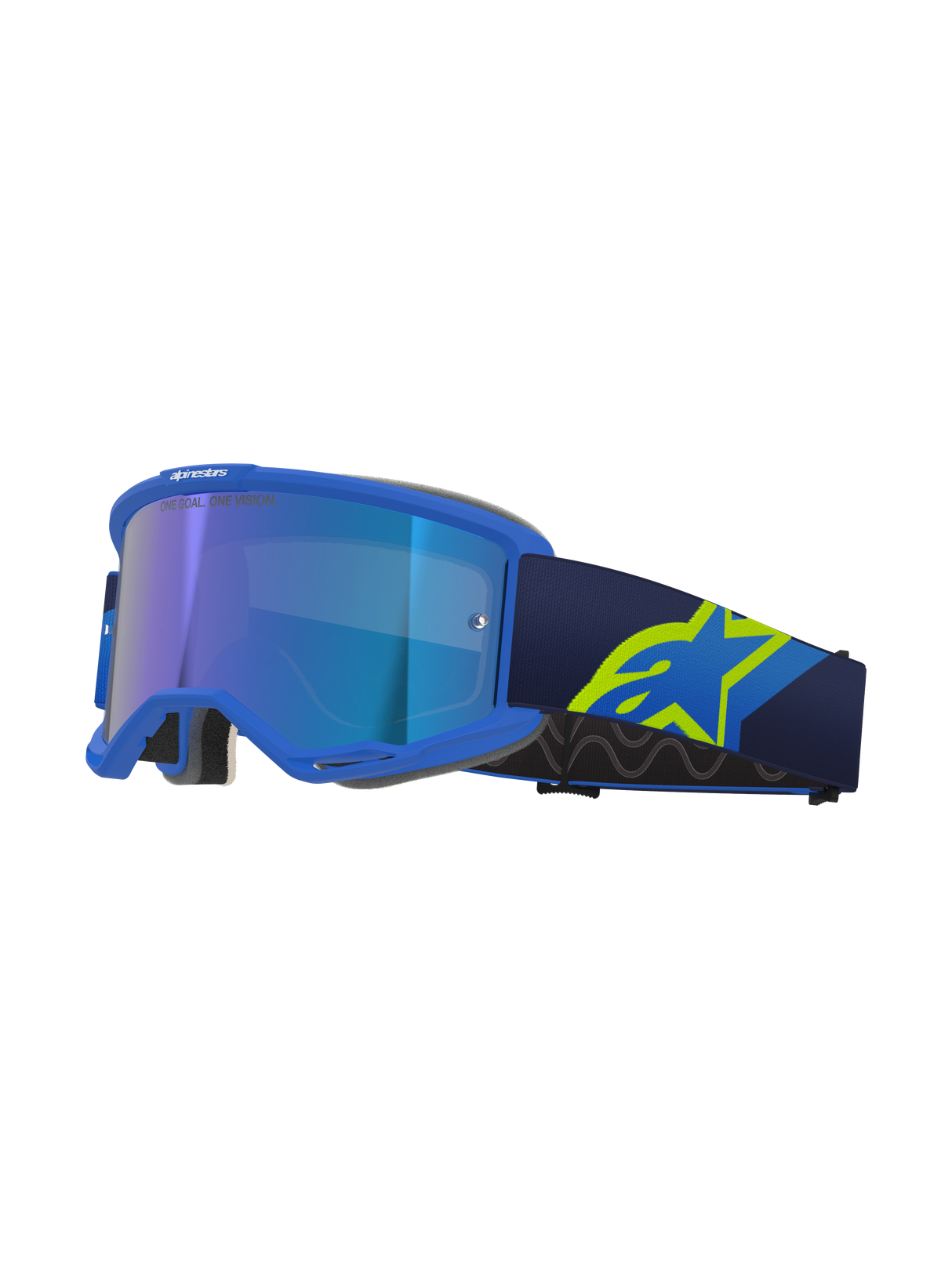 Vision 5 Corp Goggle - Blue Yellow Fluo Mirror Blue