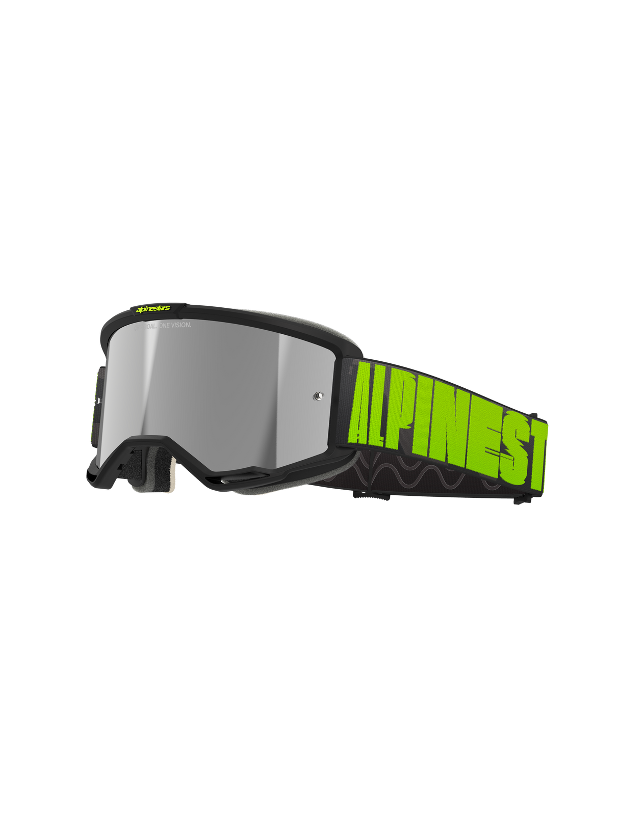 Vision 5 Hollow Goggle - Charcoal Yellow Fluo Mirror Silver