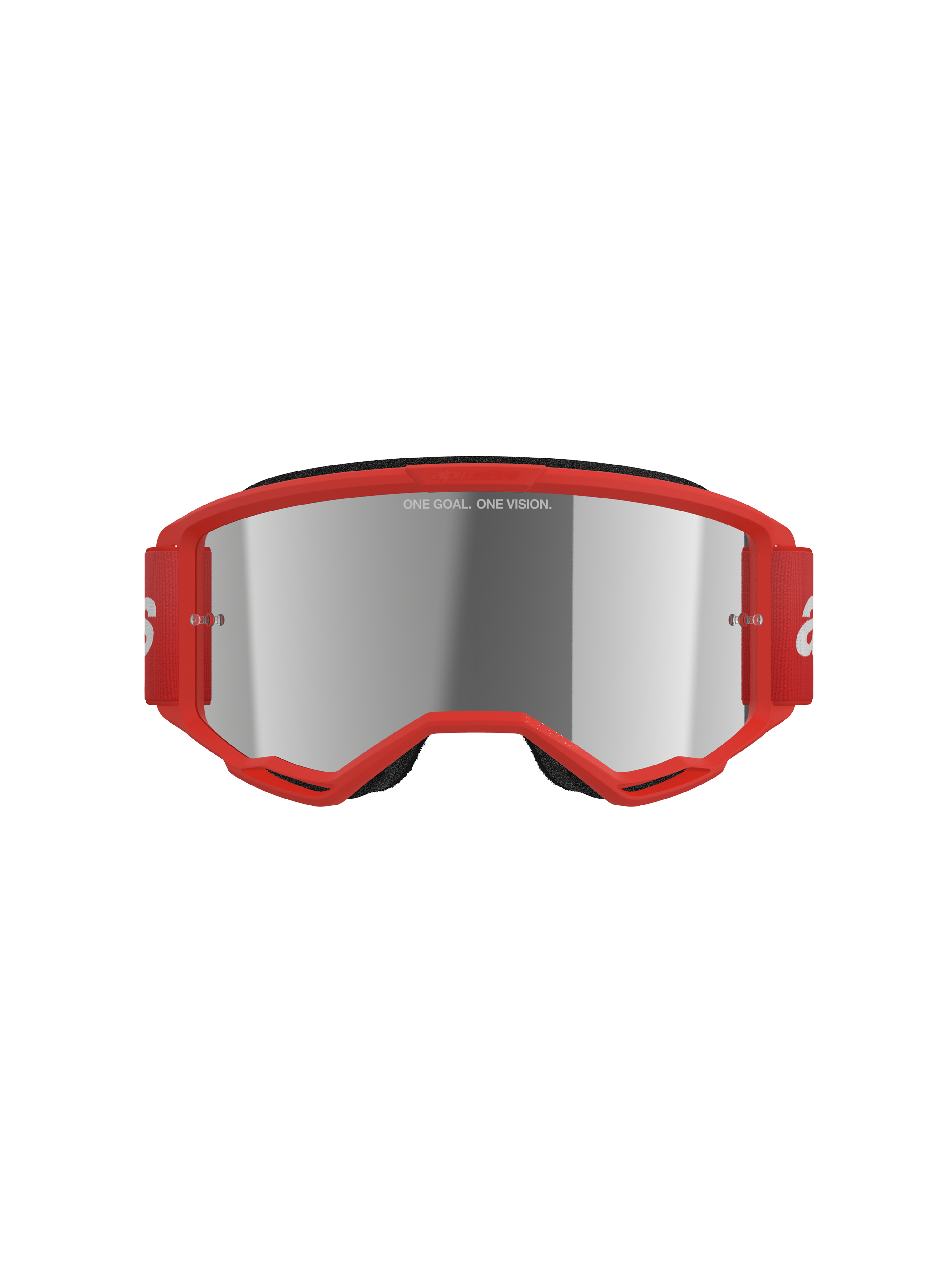 Vision 3 Wordmark Goggle - Red Mirror Silver
