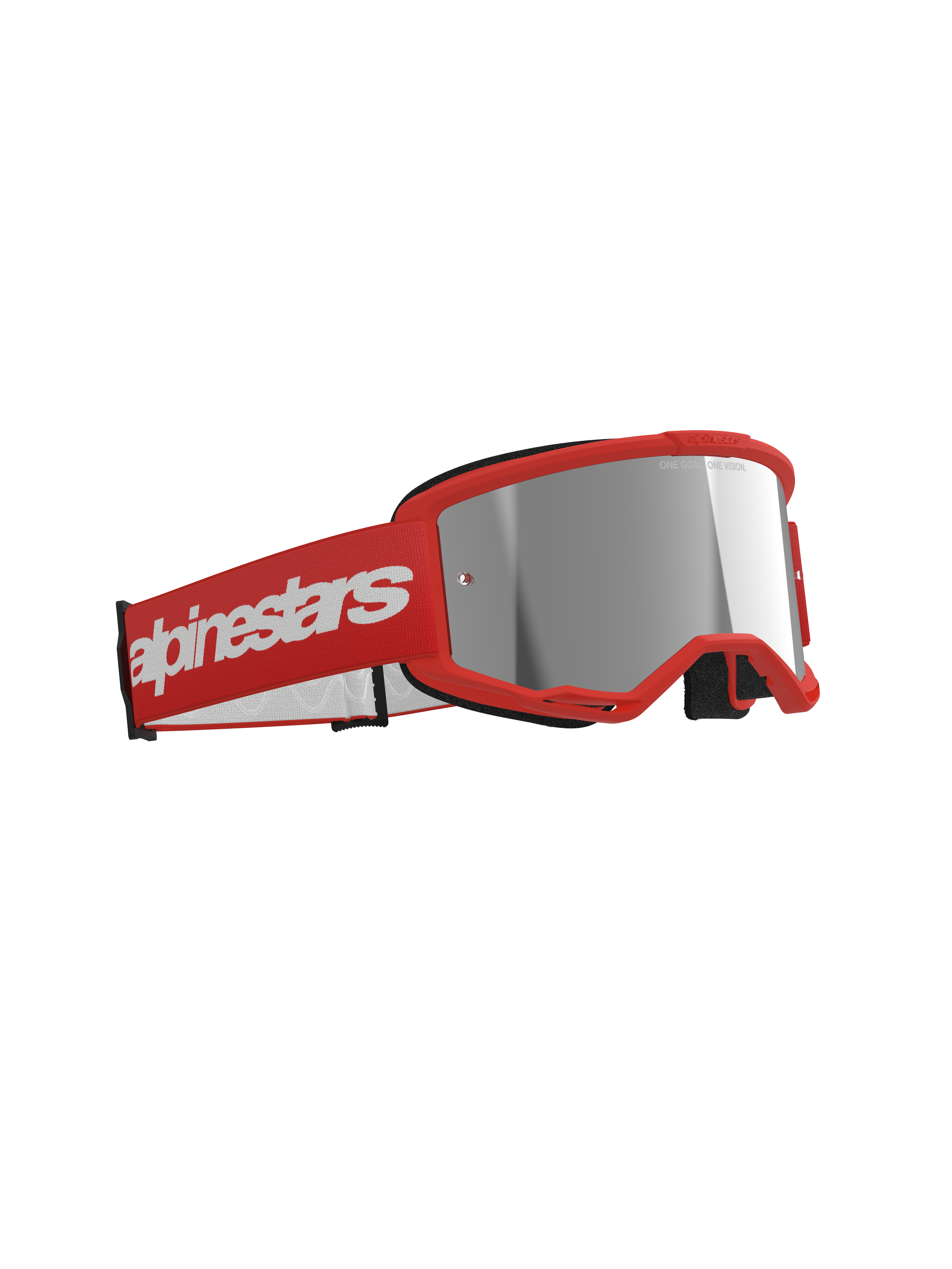 Vision 3 Wordmark Goggle - Red Mirror Silver
