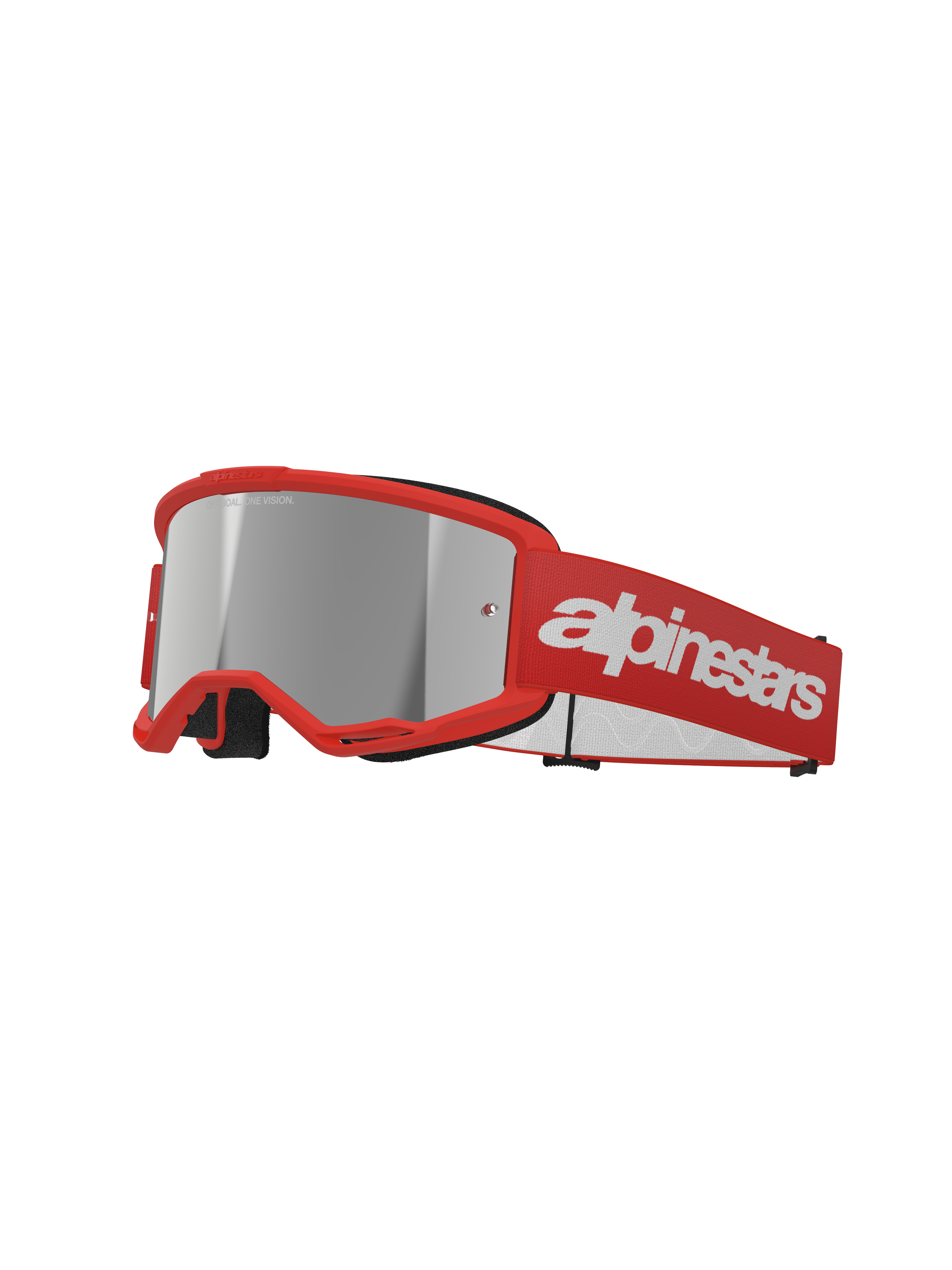 Vision 3 Wordmark Goggle - Red Mirror Silver