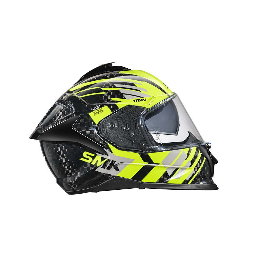 Titan Carbon T-Race GL246 - Motorcycle Riding Helmet (Black)