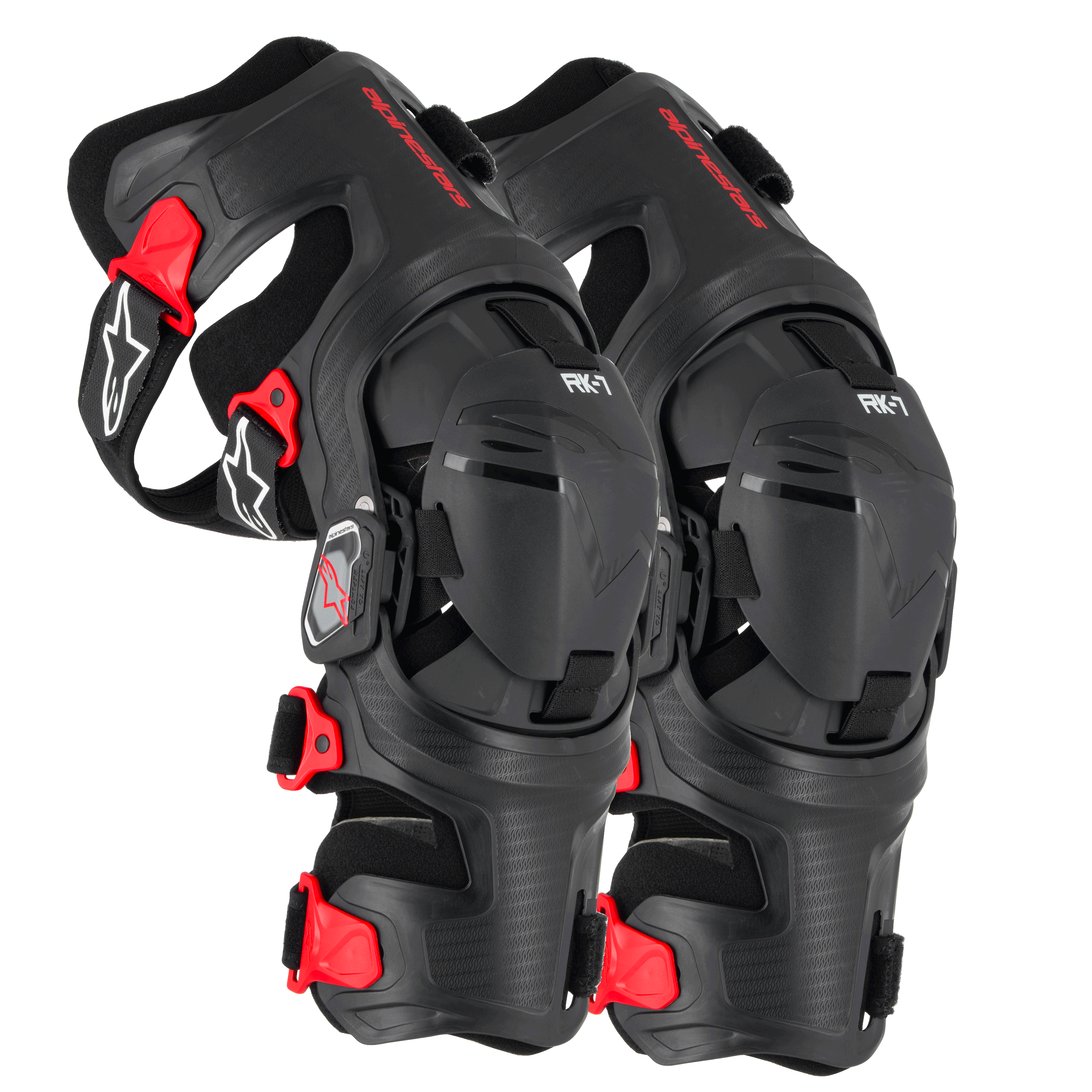 Rk-7 Plasma Knee Brace - Black Red