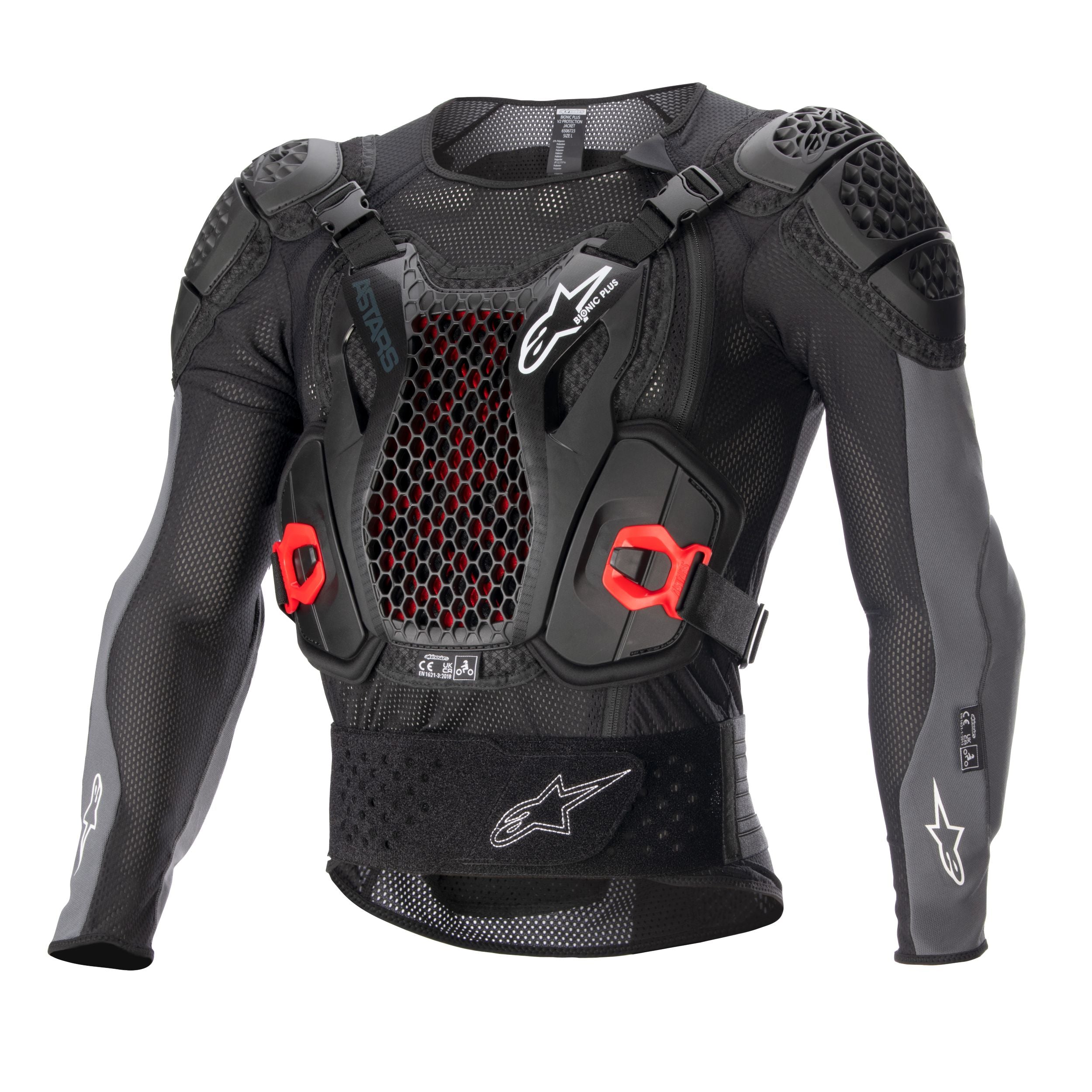 Bionic Plus V2 Protection Jacket - Black Anthracite Red – Reise Moto