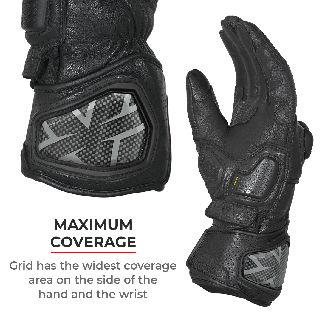 Grid - Full Gauntlet Riding Gloves