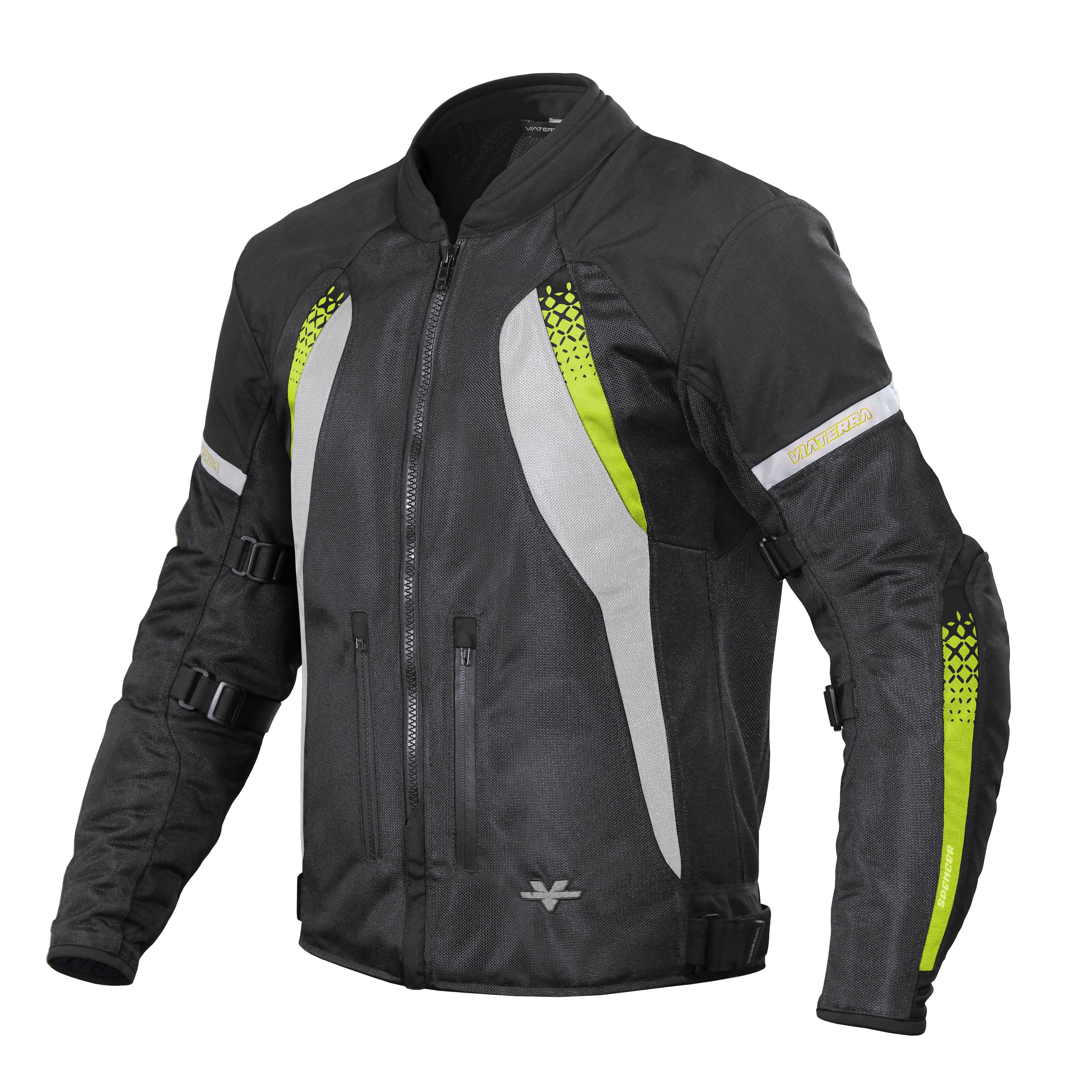 Spencer - Street Mesh Motorcycle Riding Jacket (Green)