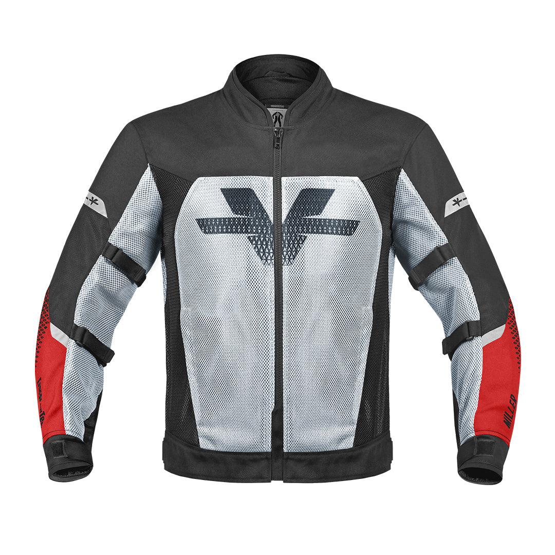 Miller - CE Certified Motorcycle Riding Jacket (Red)