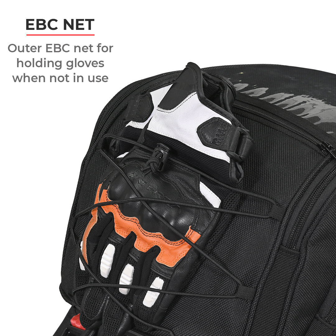 Oxus - 13L - Magnetic Tank Bag with Rain Cover (Black)