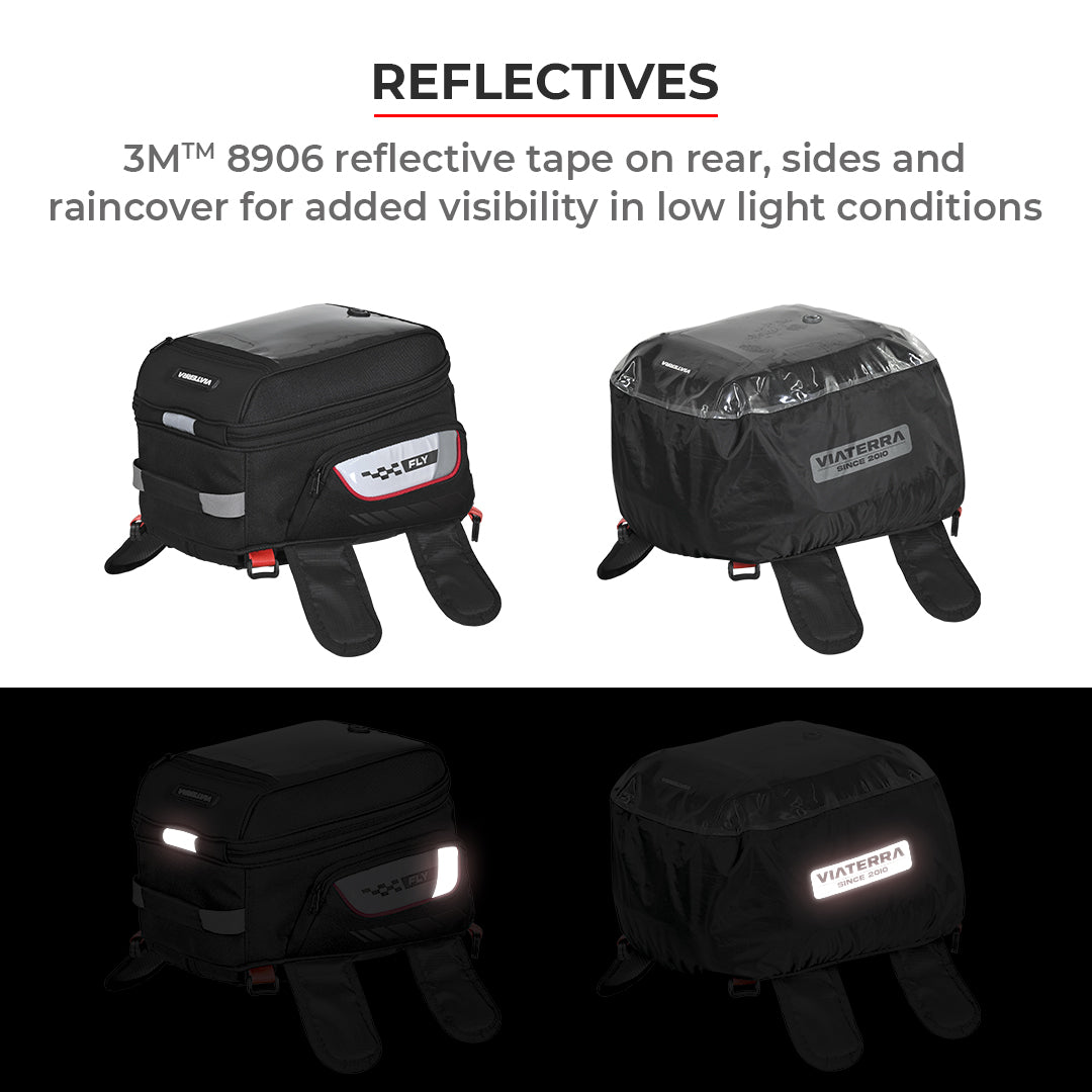 Fly 2017 - 18L - Magnetic Tank Bag with Rain Cover (Black)