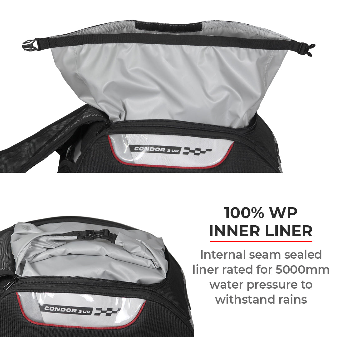 CONDOR 2UP - 100% WATERPROOF SADDLE BAGS