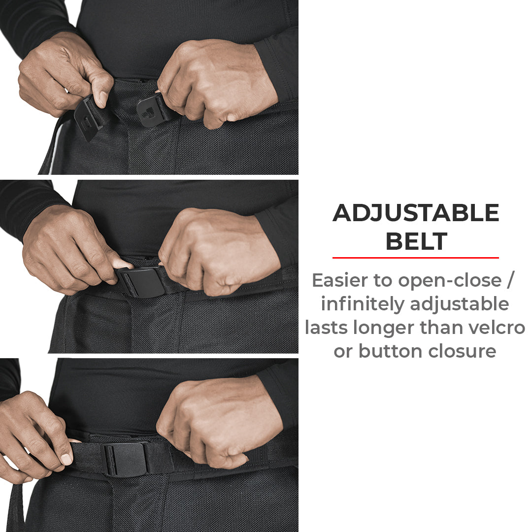 Spencer – Street Mesh Motorcycle Riding Pants - Black