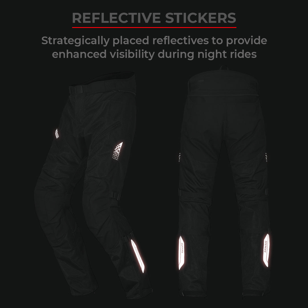 Spencer – Street Mesh Motorcycle Riding Pants - Black