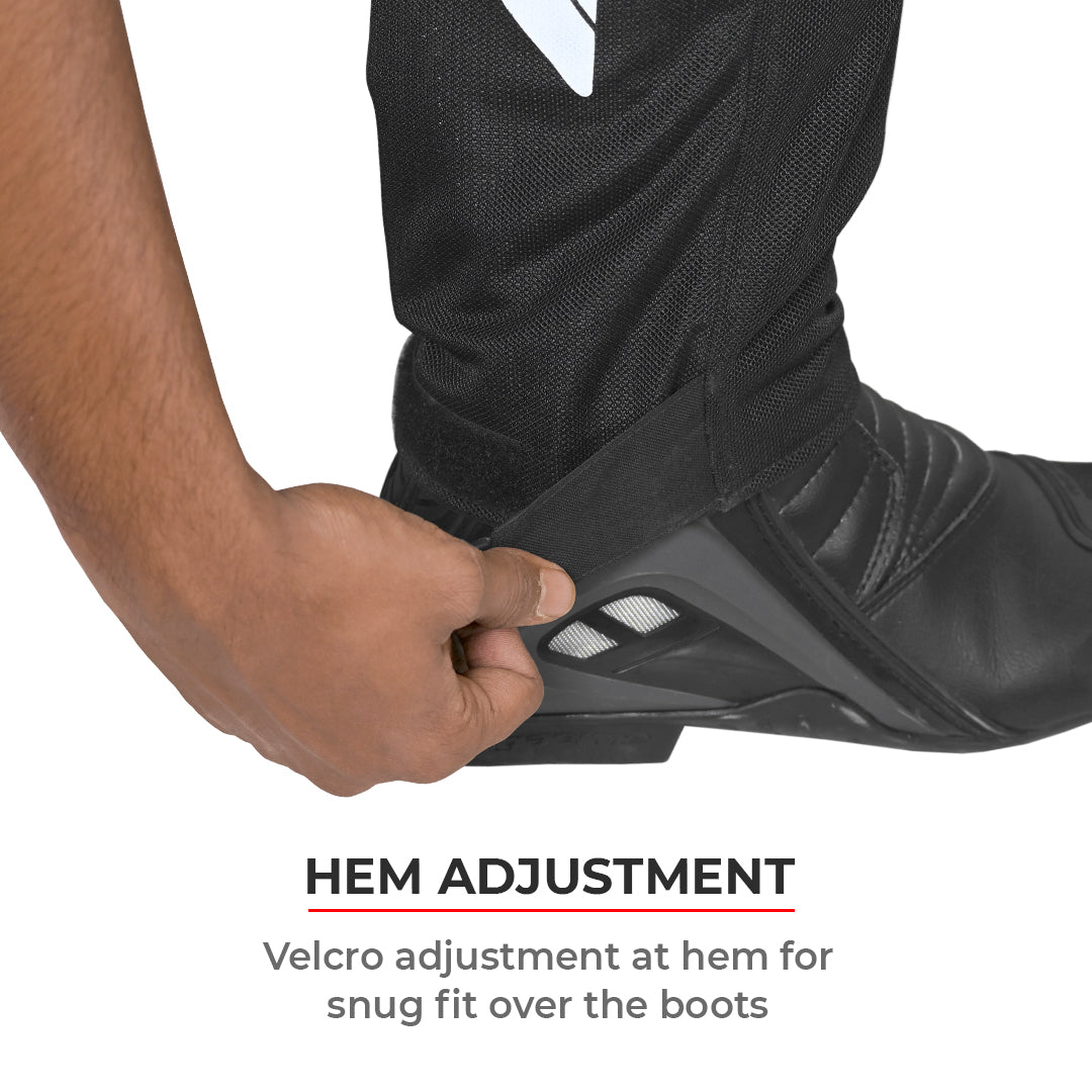 Spencer – Street Mesh Motorcycle Riding Pants - Black