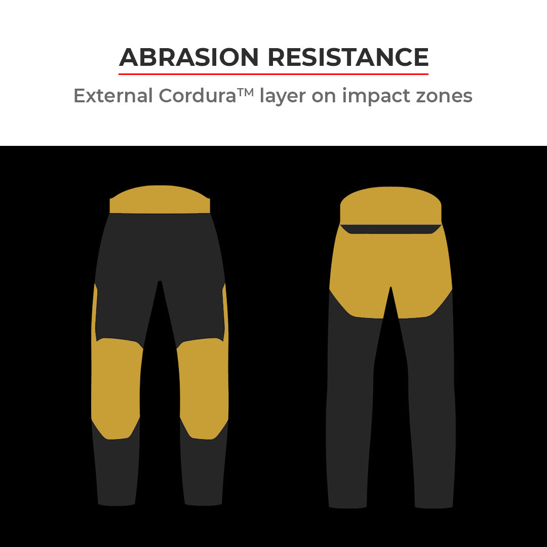 Spencer – Street Mesh Motorcycle Riding Pants - Black