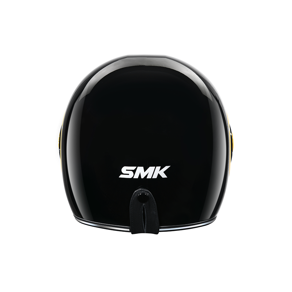 Retro Solid - Motorcycle Riding Helmet (Gloss Black)