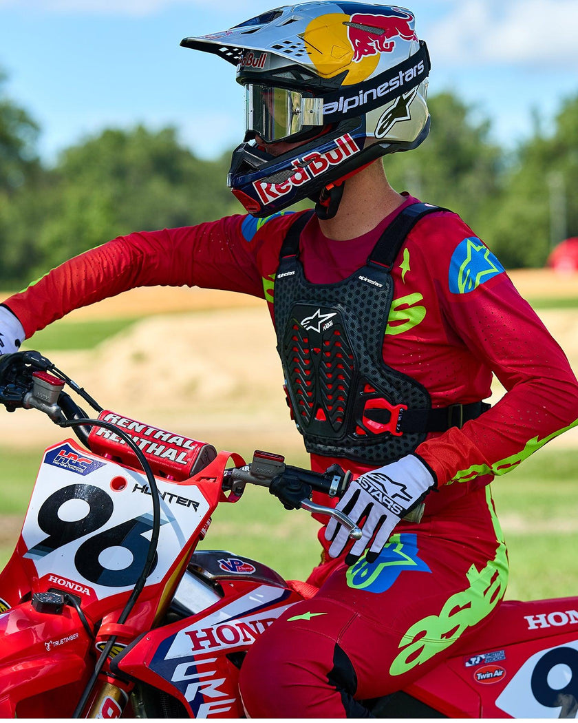 A-5 Plasma Chest Protector - Black Red White