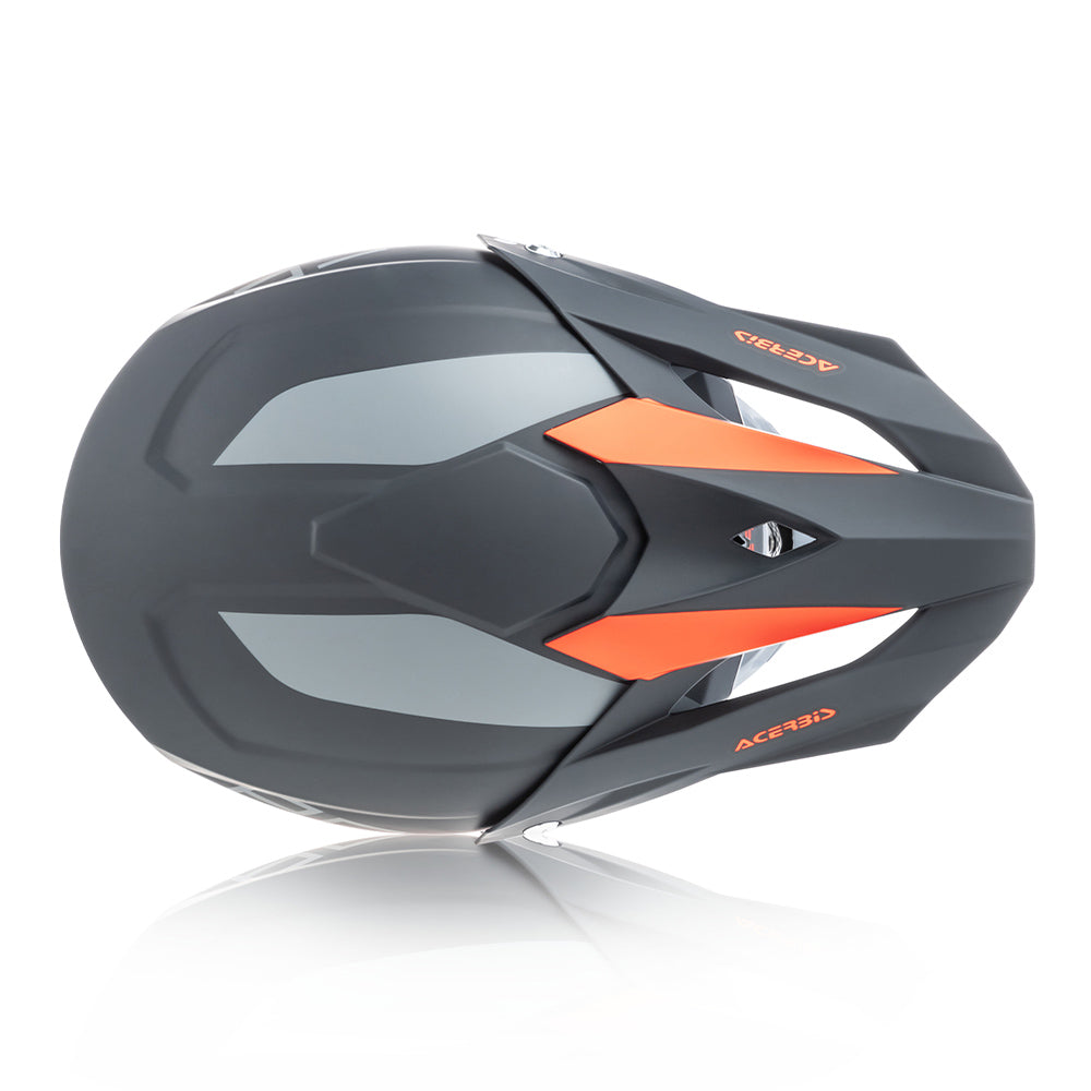 Profile 4 - Motocross Riding Helmet (Black/Orange)