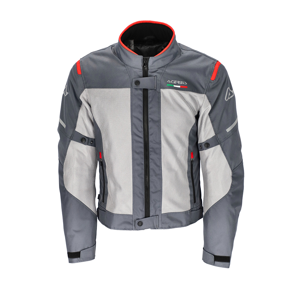 Ruby Jacket - Grey/Red