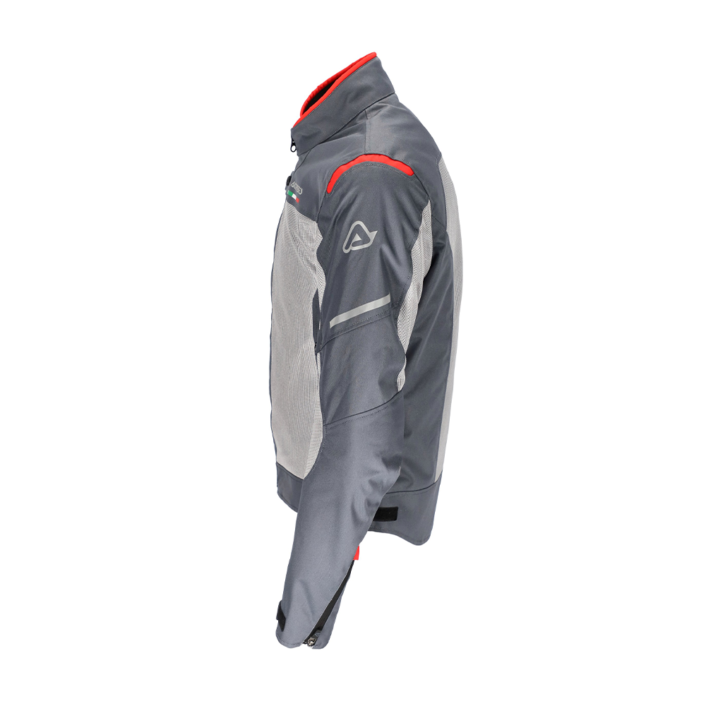 Ruby Jacket - Grey/Red