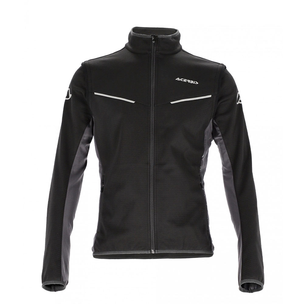 Softshell Track Jacket - Black/Grey