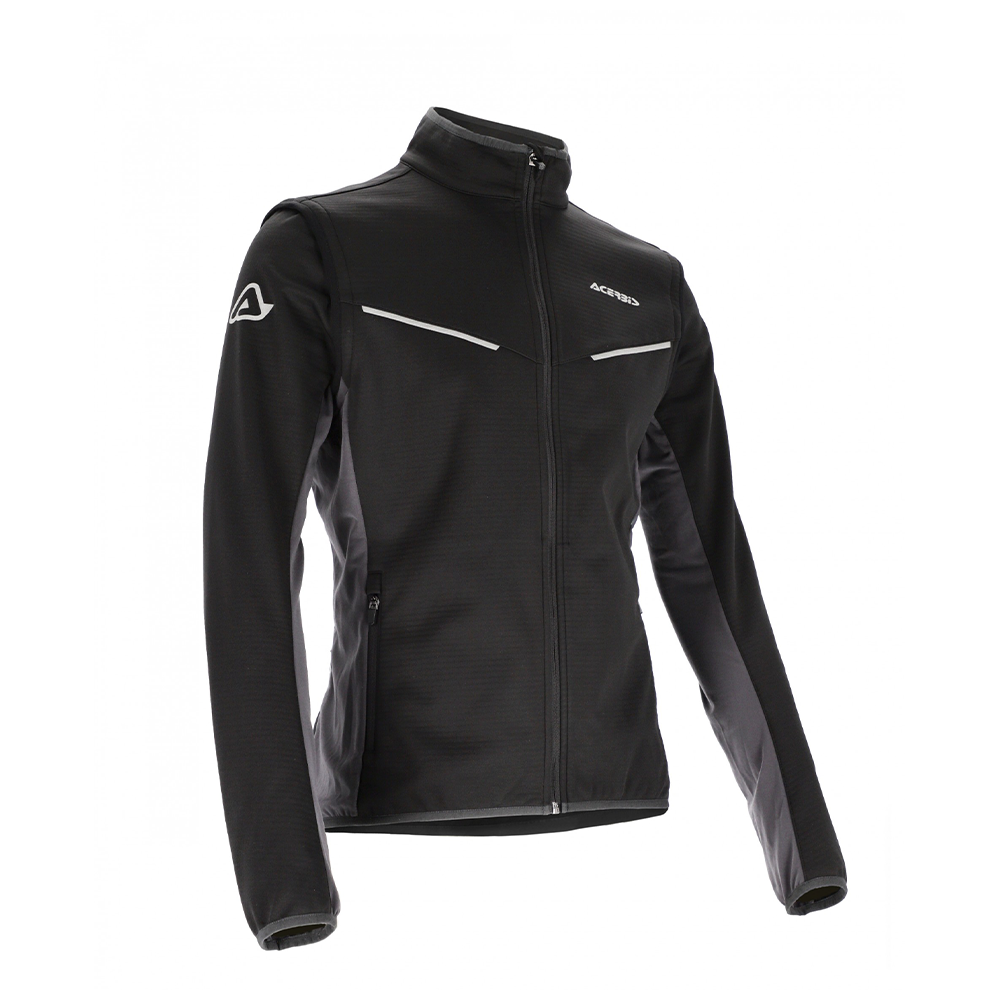 Softshell Track Jacket - Black/Grey