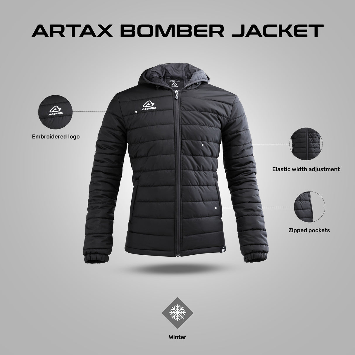 Artax Bomber Jacket - Black