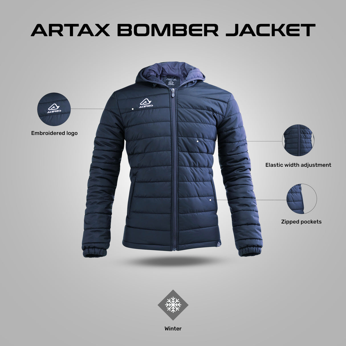 Artax Bomber Jacket - Blue