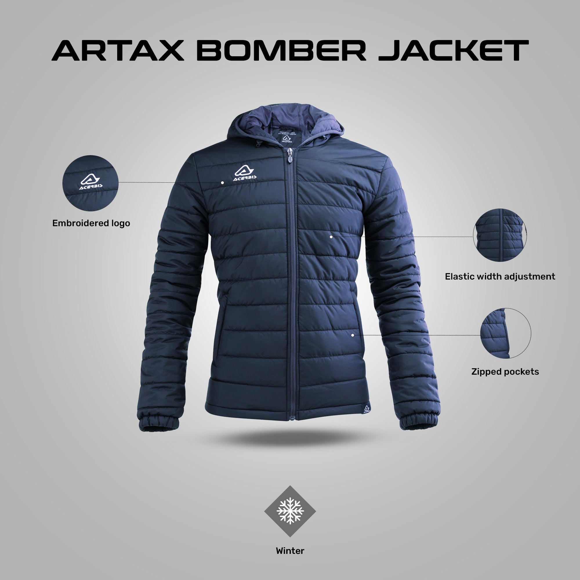 Artax Bomber Jacket - Blue