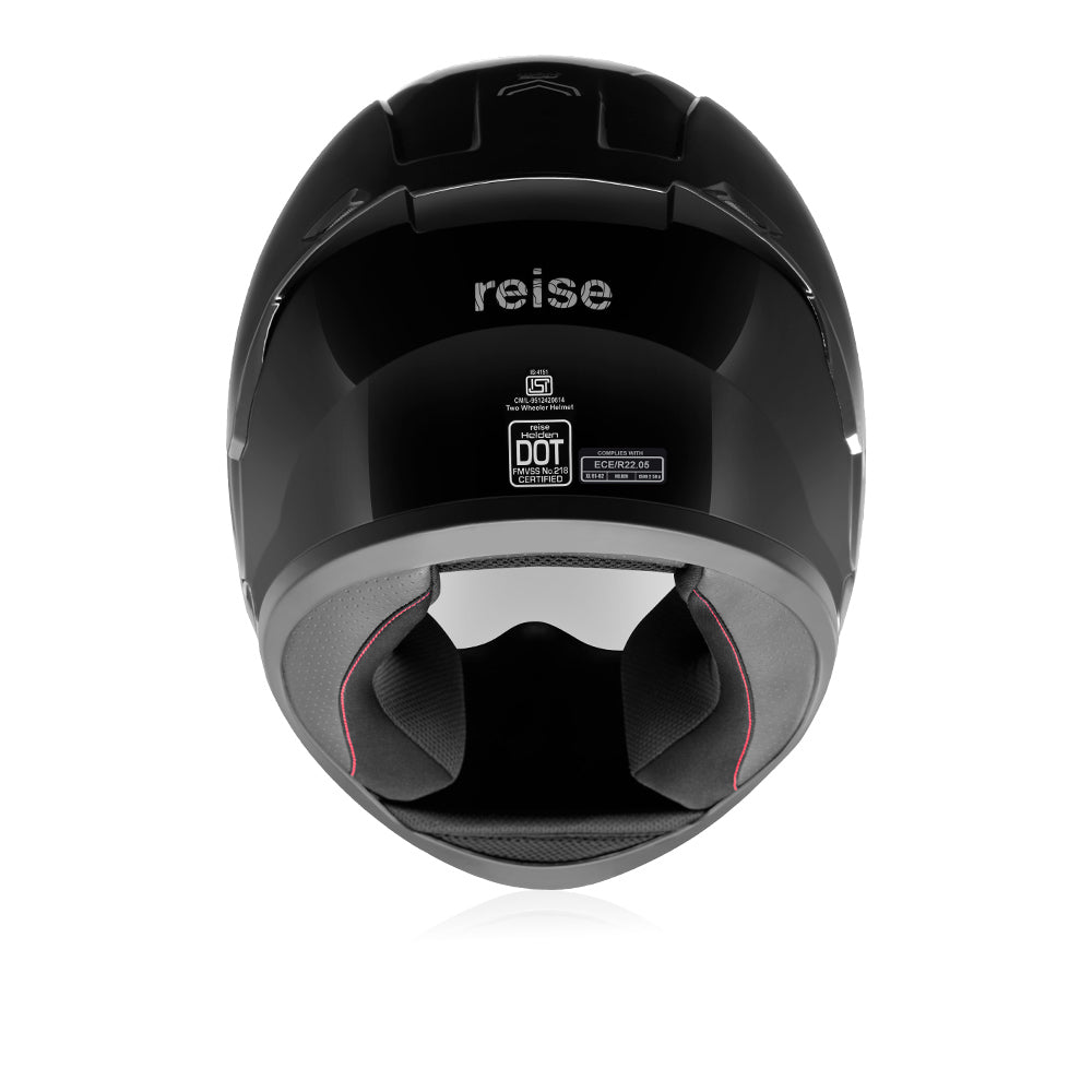 Helden Helmet - Solid Black Gloss