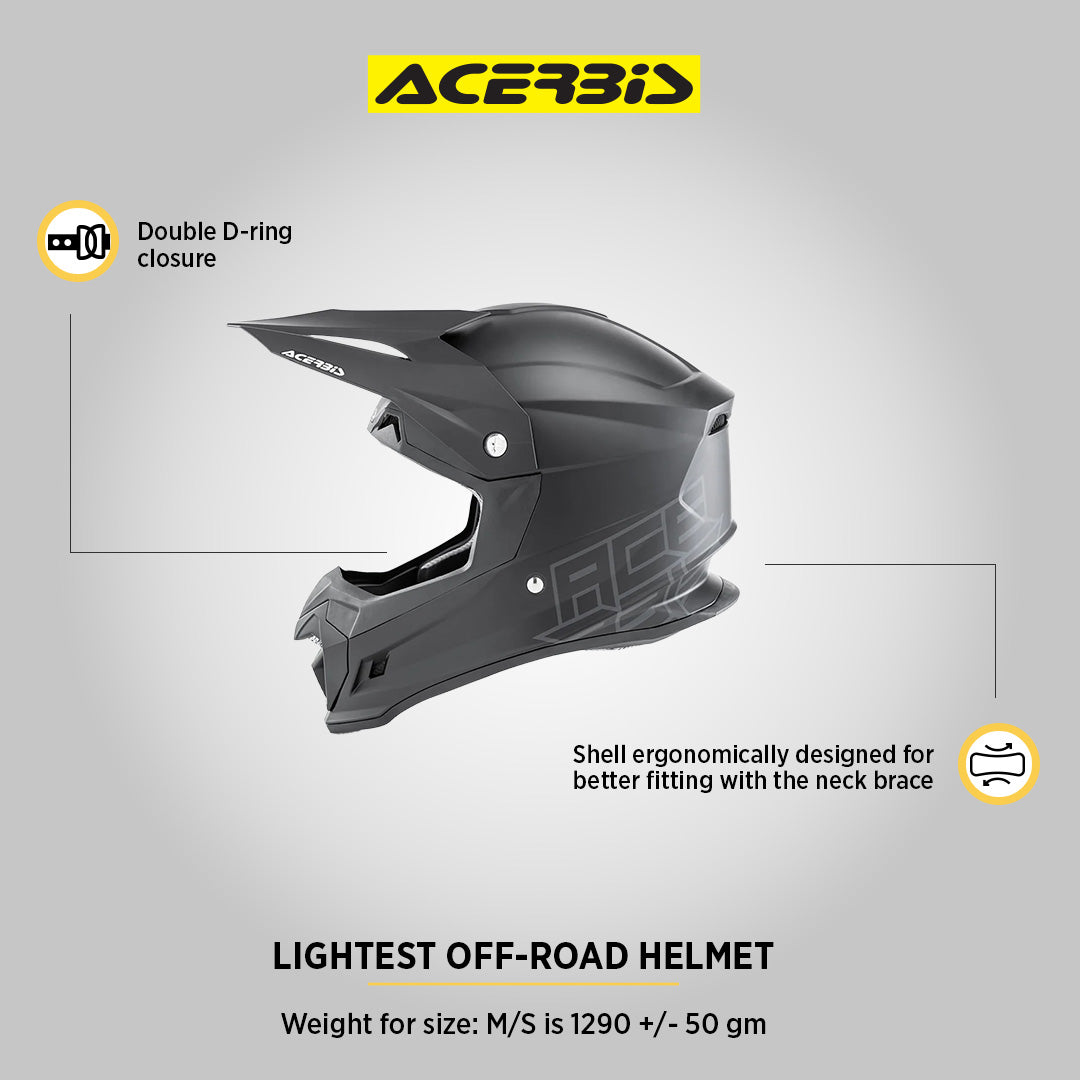 Profile 4 - Motocross Riding Helmet (Gloss Black)