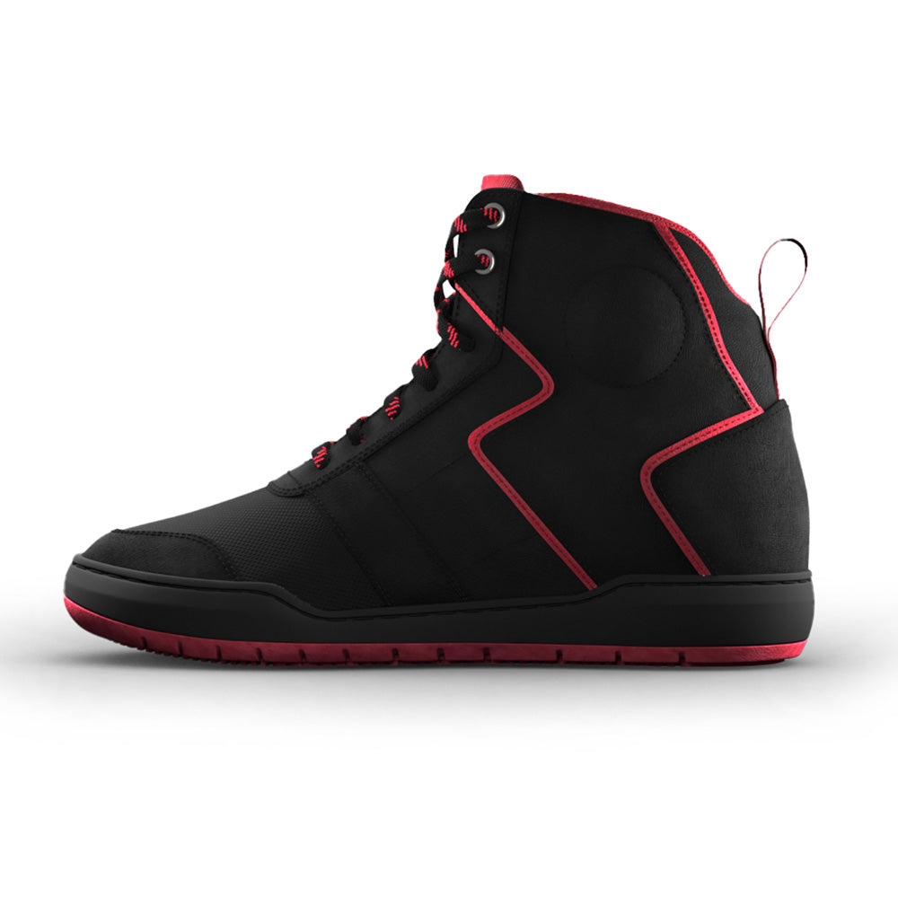 Casual WP Riding Boots - Black/Red