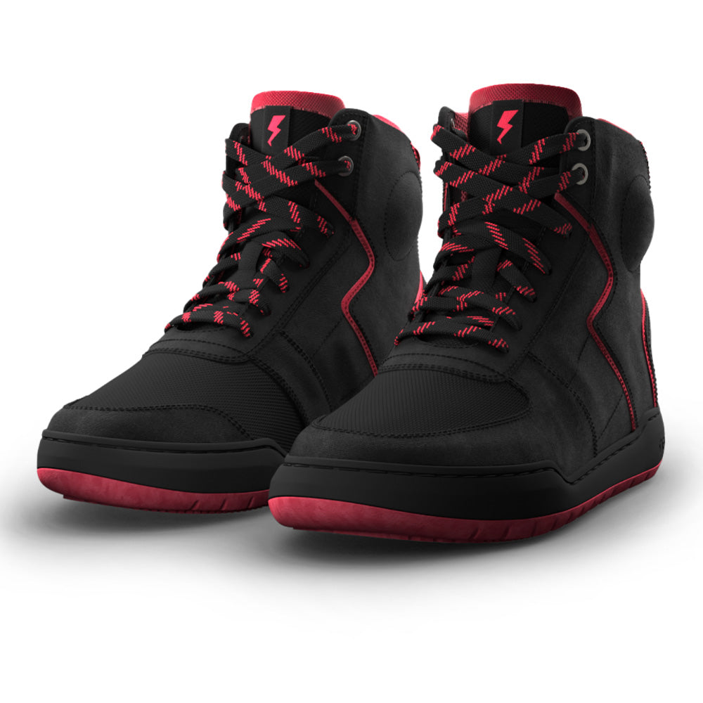 Casual WP Riding Boots - Black/Red