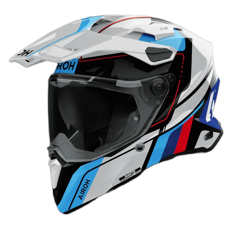 Commander 2 Skip White/Red Gloss Helmet