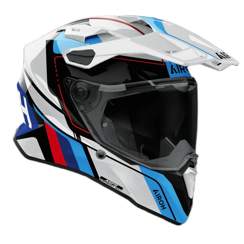 Commander 2 Skip White/Red Gloss Helmet