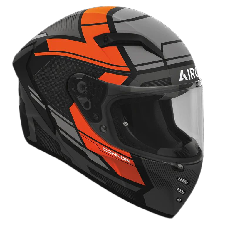 Connor Ego Orange Matt Helmet