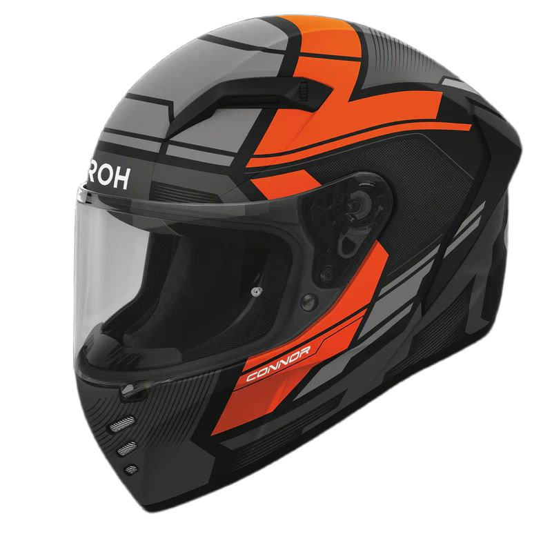 Connor Ego Orange Matt Helmet