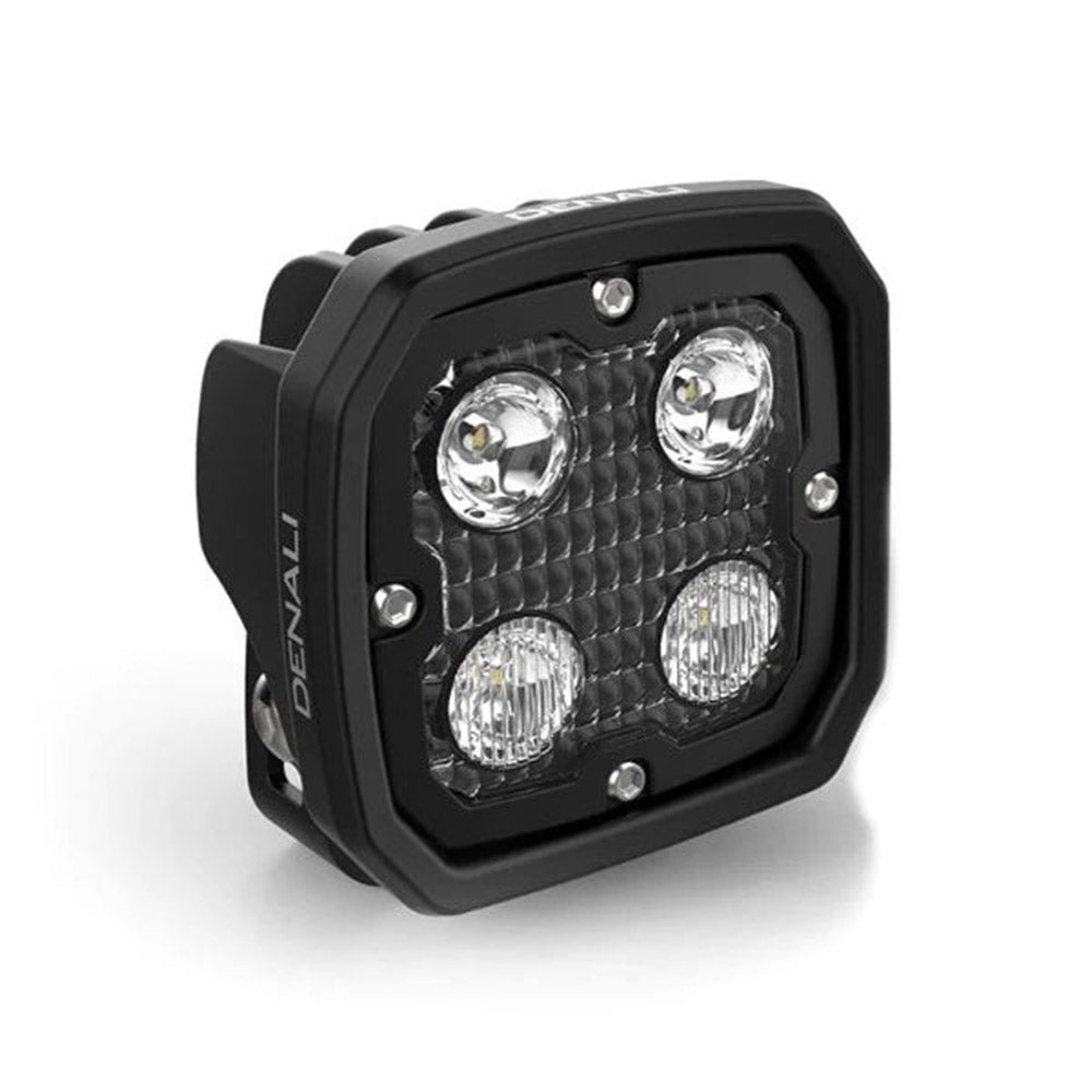 Black Denali LED light pod with four front LED lenses