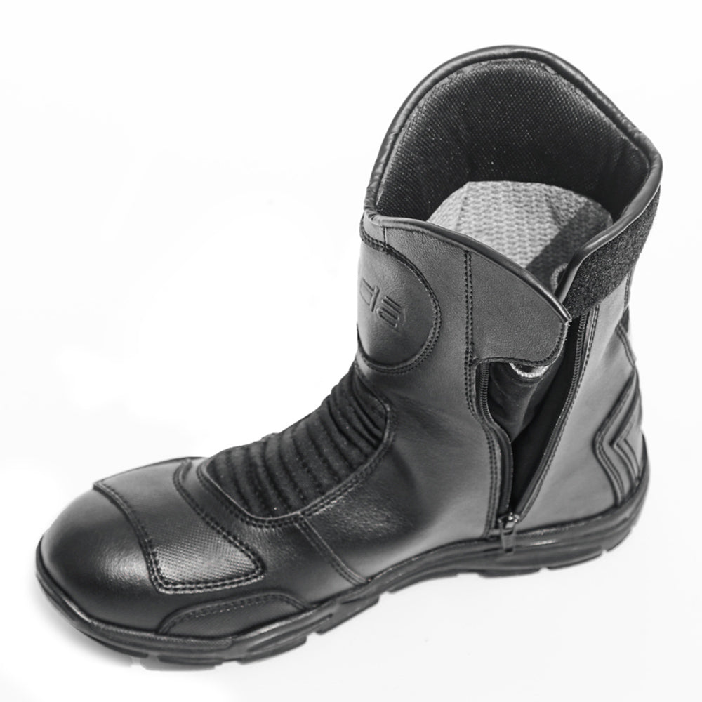 Discover - Water Resistant Motorcycle Riding Boots (Black)