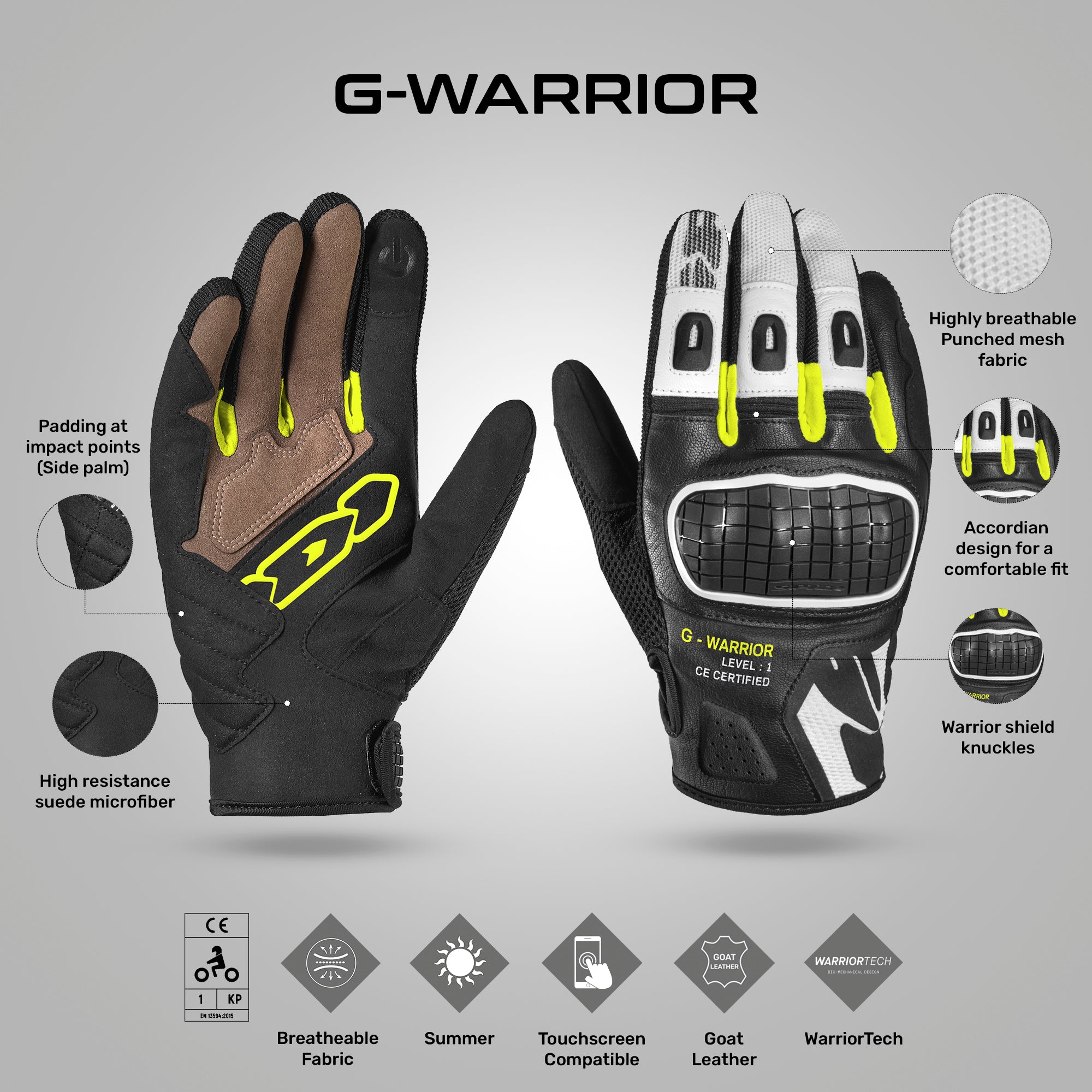 G-Warrior - Urban/Sport Riding Gloves