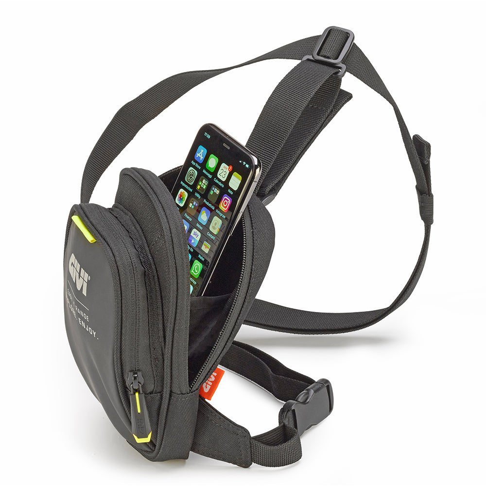 EA139 - 1L - Leg Bag for Motorcyclists (Black)